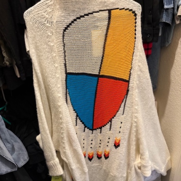 WildFox White label long beige sweater SMALL - Picture 2 of 5